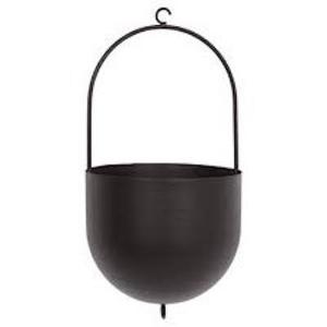 Support suspendu rond en métal de fer, support mural enduit de poudre noire, jardinière de maison, hôtel, décoration de salon, jardinière murale Design de luxe - Product Image 4