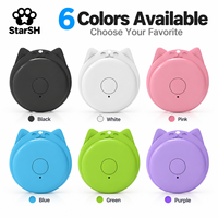 Nouveau traceur GPS Bluetooth anti-perte en forme de chat, balise de localisation intelligente pour collier de chien ou de chat, porte-clés, portefeuille, sac, alarme bidirectionnelle en plastique