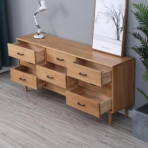 Aparador Moderno Nórdico de Madera Maciza con Nueve Cajones para Sala de Estar, Dormitorio o <span class=keywords><strong>Restaurante</strong></span> - Product Image 2