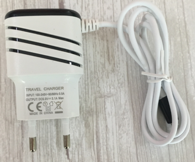 With Package 5V/3.1A 2 USB Mobile Phone EU Travel Wall Charger with USB Micro Cable for Android