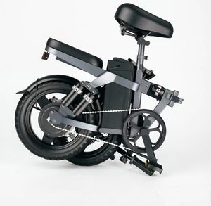 Electric Folding City Bike 14" 250W Brushless Motor Dual Suspension Mechanical Disc Brake Removable Lithium <b>Battery</b> - Product Image 1