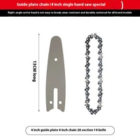Cadenas de motosierra de litio de grado industrial 4 "6" con placa guía de cadena de sierra de rama alta