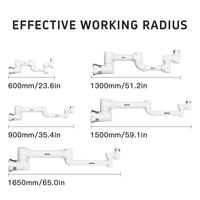 Bras robotique collaboratif IIMT à 6 axes, charge utile de 5 kg, robot CoBot pour massage avec composants de moteur et de boîte de vitesses
