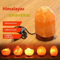 Lampe LED à flash lent RVB colorée USB directe d'usine Lampe à sel en cristal de l'Himalaya Alimenté par batterie Maison intelligente transfrontalière