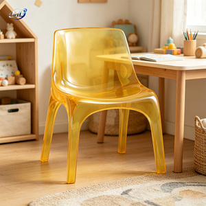ML Transparent Tinted Resin Molded <b>Chair</b> Postmodern Living Room Furniture Solid Back Stackable Modern Design Home Furniture - Product Image 2