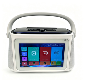 Sistema <span class=keywords><strong>Karaoke</strong></span> Portatile con 2 Woofer da 4" e 2 Tweeter da 1.5", Android 13, WiFi, Display Video, Mini Altoparlante per Feste da 30W - Product Image 1