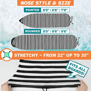 Free sample High Quality Padded Handle Durable Travel Shortboard Surfboard Bag 6'0 with Shoulder Strap Double Surfboard Bag - Product Image 6