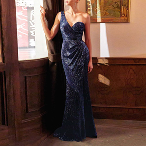 Elegante monospalla paillettes festa da ballo <span class=keywords><strong>con</strong></span> <span class=keywords><strong>spacco</strong></span> <span class=keywords><strong>abito</strong></span> da ballo Design sirena lunga stagione estiva x <span class=keywords><strong>abito</strong></span> da sera - Product Image 2