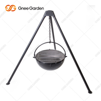 Barbecue au bois moderne en acier Corten avec foyer intégré - Certifié CE - Pour jardin et terrasse (toutes saisons) - Vente flash