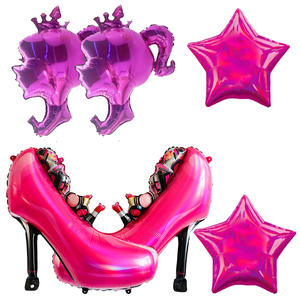 <span class=keywords><strong>Globos</strong></span> de princesa <span class=keywords><strong>Globos</strong></span> de aluminio de papel de tacón alto Suministros de fiesta de cumpleaños para niñas Fiesta de cumpleaños para mujeres <span class=keywords><strong>Globos</strong></span> de fiesta temática para niñas - Product Image 1