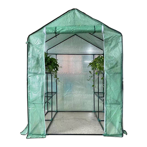 Serre portable d'extérieur Mini Walk In 3 Tiers 12 Étagères Stands PE Couverture <span class=keywords><strong>Petite</strong></span> Serre Walk-In <span class=keywords><strong>pour</strong></span> Plantes et Fleurs - Product Image 1