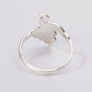 中国風エナメル孔雀クラスターリング メンズ レディース ヴィンテージ オープン アジャスタブル ラッキーリング - Product Image 5