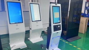 Visgn Android 24 27 32 inch tự phục vụ dọc Totem cảm ứng điện dung Tempered Glass điện tử tự đặt hàng <span class=keywords><strong>kiosk</strong></span> - Product Image 4