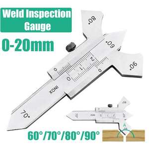 Jauge de soudage de haute précision de qualité industrielle 0-20mm | Outil de mesure en acier inoxydable pour la fabrication et la réparation des métaux - Product Image 1
