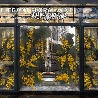 Décoration murale en guirlande de fleurs artificielles pour Noël, la remise des diplômes, la Saint-Valentin, décoration intérieure, vente en gros