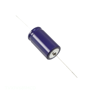 ตัวเก็บประจุแบบ Through Hole ยี่ห้อ Manufacturer Channel รุ่น CAP ALUM 680UF 20% 35V AXIAL TH ความจุ 680 uF TVX1V681MCD - Product Image 1