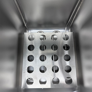 Thương mại hot-bán thép không gỉ Máy tính để bàn nồi chiên điện 4L 2 độc lập kiểm soát nhiệt độ mini Thiết bị chiên cho <span class=keywords><strong>Snack</strong></span> quán bar - Product Image 4