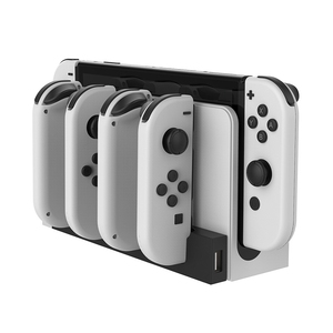Station de charge PG-9186 pour <span class=keywords><strong>Joycon</strong></span> pour Switch et OLED - Charge jusqu'à 4 manettes, compatible avec les modèles Switch et OLED - Product Image 2