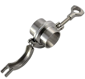Cấp thực phẩm thép không gỉ Phụ kiện vệ sinh tri-kẹp mặt bích Hàn ferrule <span class=keywords><strong>Adapter</strong></span> thấp mịn giả mạo chống ăn mòn Sight - Product Image 2