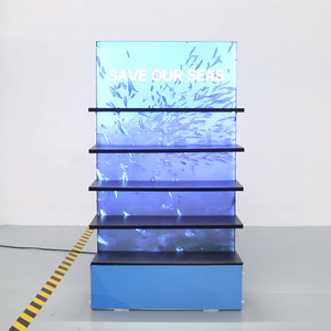 Tùy chỉnh EXPO LED Backlit có thể điều chỉnh Kệ hiển thị triển lãm thương mại di động hiển thị thiết bị - Product Image 4