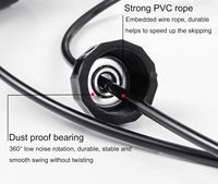 Cuerda de Saltar Profesional de PVC de Alta Velocidad con Sensor, Ajustable, Antienredos, para Gimnasio, Fitness, Entrenamiento Deportivo en Casa, Cable Delgado de Espuma