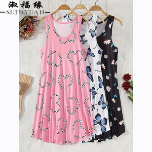 Vestido Camiseta de Manga Corta de Poliéster para Mujer <span class=keywords><strong>Tallas</strong></span> <span class=keywords><strong>Grandes</strong></span> Z144, Nueva Moda Europea y Americana 2026, Ropa de Dormir y Descanso para el Hogar, Venta al por Mayor - Product Image 1