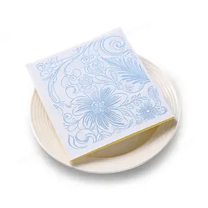हॉट सेल कॉकटेल नैपकिन पेपर प्रिंट सफेद पेपर हैंड नैपकिन कॉकटेल नैपकिन पेपर काला खरीदने से घबराएं
