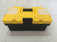 Boîte à outils en plastique de 14,5 pouces avec plateau amovible, étui de rangement portable pour pièces, robuste pour atelier, réparation automobile, OEM/ODM