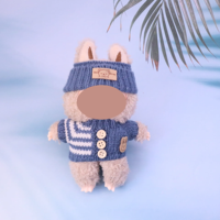 Vêtements de poupée : Ensemble pull en acrylique mignon, chaussures 17 cm, accessoires DIY, jouets pour l'apprentissage, les jeux de société, cadeaux unisexe, animaux, nature