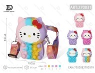 Sac bandoulière en silicone motif chaton avec design anti-stress Pop Fidget pour femmes - Product Image 1