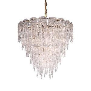 Lampadario di cristallo a LED di dimensioni su misura illuminazione lampadario di cristallo fatto a <span class=keywords><strong>mano</strong></span> contemporaneo illuminazione - Product Image 1