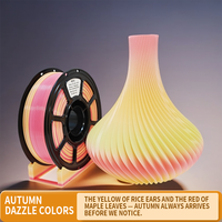 Filament d'imprimante 3D PETG-11 Hongzhiqinglian de haute qualité, 1,75 mm, dégradé bicolore, température d'impression 240°C/210°C, service de découpe