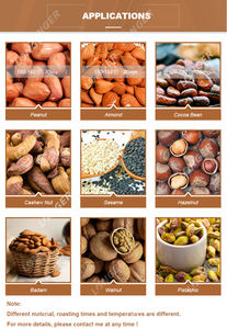 آلة تحميص الكاجو بسعة 100 كجم/ساعة، 220 فولت، فرن تحميص السمسم لجوز الشيا - Product Image 6