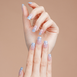 Huizi Huizi Polar Moon <strong>Star</strong> Gel <strong>Nail</strong> Wraps Popular Wholesale <strong>Nail</strong> Supplies Semi-cured Gel Strips Gel <strong>Nail</strong> Stickers with the UV - Product Image 2