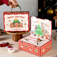 Boîte en papier de luxe pour bonbons, biscuits et friandises de fêtes, emballage personnalisé pour boîte cadeau de Noël