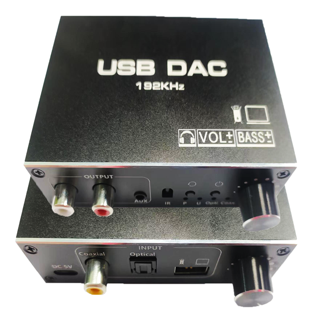 New 192KHZ USB DAC Digital to Analog Audio Converter Adapter Support USB to Transmit PC-side Player signal
