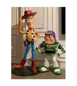 Özel Yapım Anime Figürleri Açık Hava Sergisi Gerçek Boyutlu Buzz Lightyear Woody Çizgi Film Oyuncak Hikayesi Heykeli Anime Figürleri Reçine Heykeli - Product Image 4