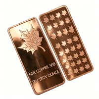 Lingot de cuivre 999 de bonne qualité pour investissement, 10 oz, lingots ronds de cuivre fin .999, 99,9 % pur, 999 non allié, 10 oz