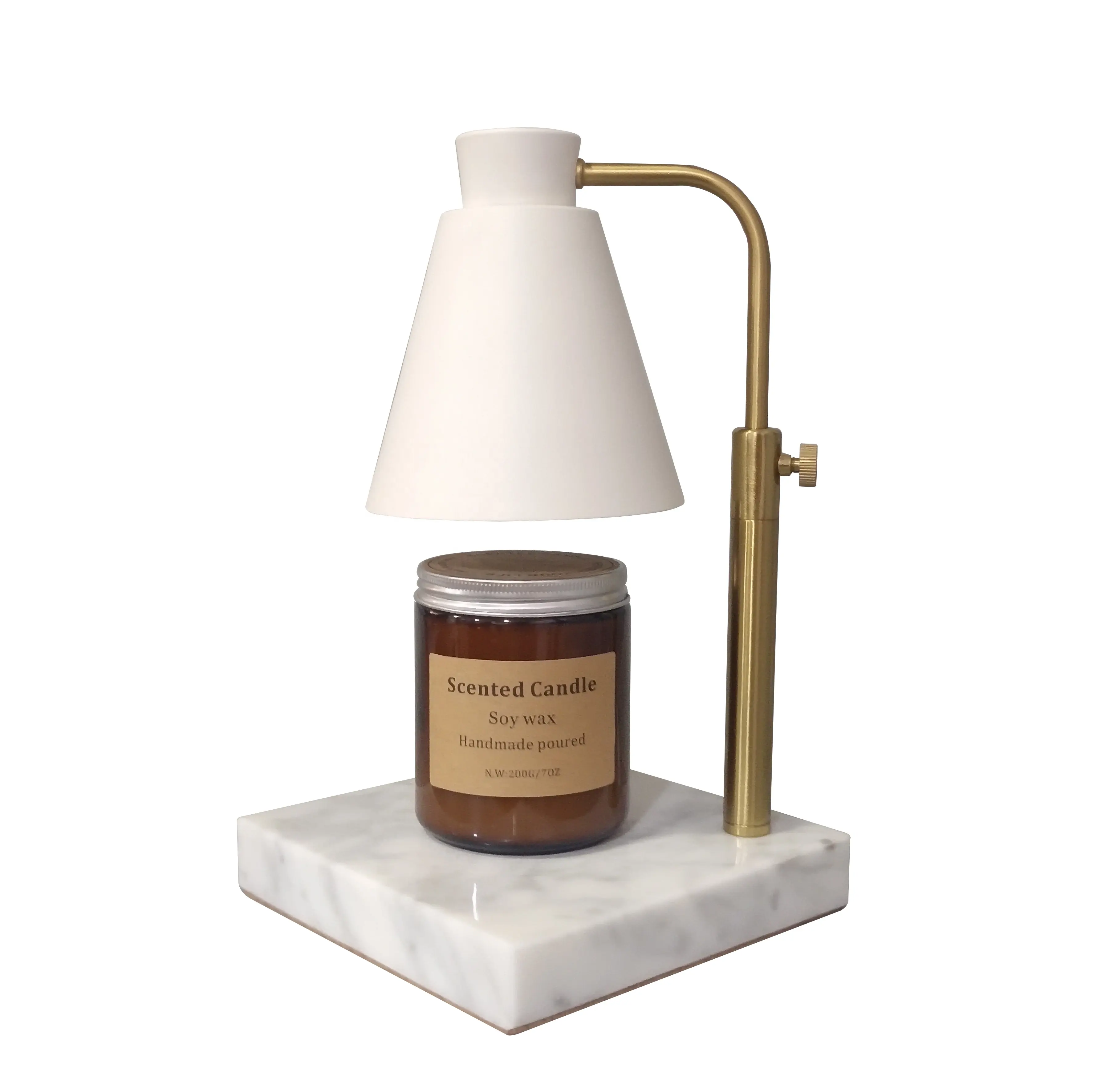Quemador de aceite de altura ajustable, lámpara de escritorio, exquisita cera de mármol, calentador de tartas, fragancia para el hogar, paquete de regalo, lámpara de Aroma