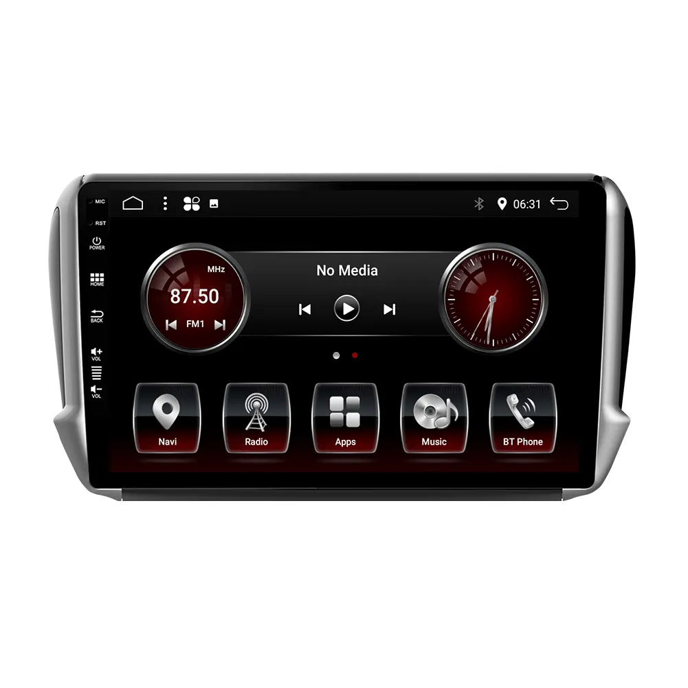 Produsen Grosir Android 10.1 "Gambar Terbalik Android11 2 + 32G Radio Mobil Audio Multimedia Pemutar DVD Mobil untuk Peugeot 2008