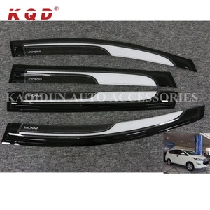 Nouvel accessoire extérieur automobile design noir, pare-pluie et pare-soleil pour vitres et portes de voiture, compatible Toyota INNOVA - Product Image 4