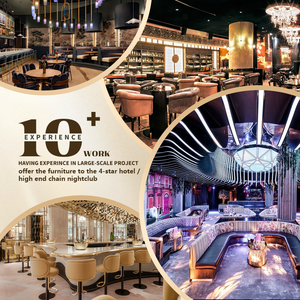 Design classique cabine haute canapé velours tufté cabine sièges discothèque meubles table et chaises pour <span class=keywords><strong>bar</strong></span> - Product Image 6