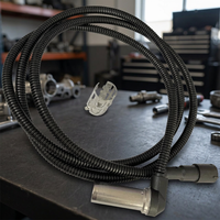 Nuevo Tubo de Escape Genérico L1500mm de Plástico Negro para Reemplazo y Reparación de Motocicletas