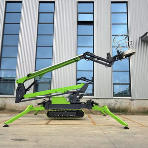 منصة عمل هوائية بعجلات هوائية 12M 14M ، منصة عمل تلسكوبية كهربائية قابلة للطي لجميع التضاريس - Product Image 1