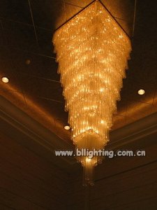 Grand lustre led en cristal doré personnalisé, design moderne, éclairage d'intérieur, luminaire décoratif de plafond, idéal pour un loft ou un hôtel, prix de gros - Product Image 4