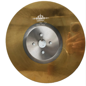 Hoja de sierra de acero de alta velocidad M2 con revestimiento de TiN dorado para corte de tuberías de acero - Product Image 1