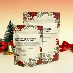 Custom Doypacks Holiday Mylar Zippered Pouch - Snack Candy <b>Packaging</b> <b>Bags</b> - Product Image 2