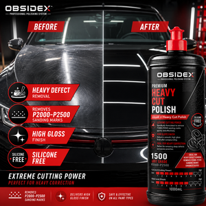 OBSIDEX Professional Heavy Cut Polish – กำลังขัดสูงพิเศษ, ขจัดรอยขัด P2000-P2500, ให้ความเงางามสูง (1000 มล.) - Product Image 3