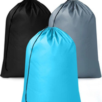 Sac à linge Oxford à cordon de serrage, panier à linge sale multi-usages, pochette de rangement en tissu Oxford pour la maison et les voyages