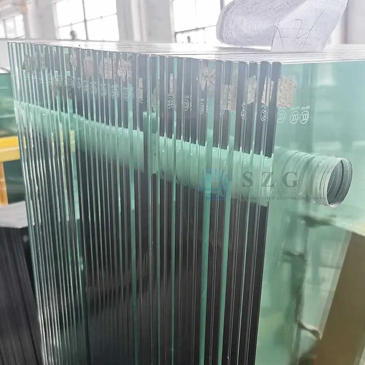 強化透明PVBフィルム強化ラミネートビルガラス中国深センカスタム安全セキュリティ防音粉砕